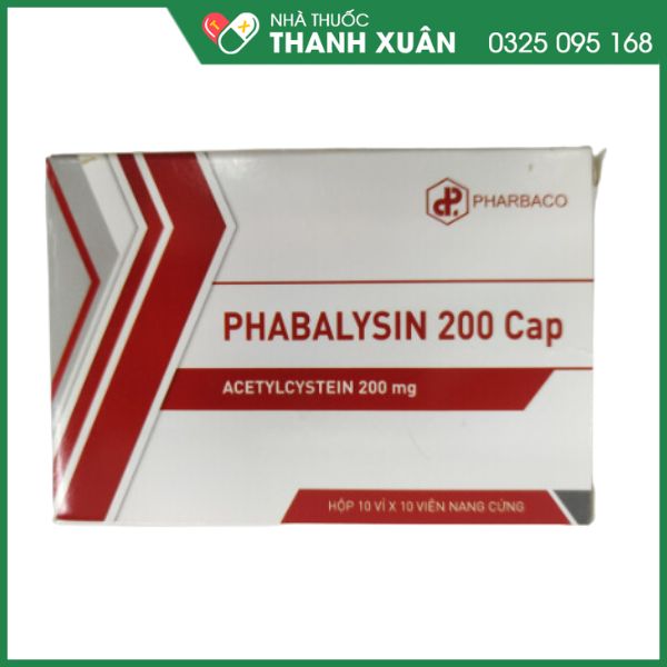 Phabalycin 200 Cap hỗ trợ bệnh lý đường hô hấp